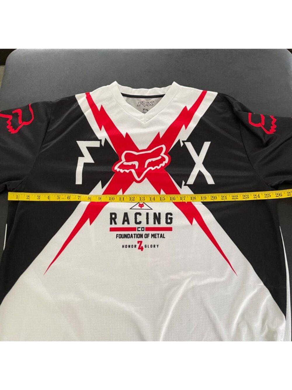 Fox Racing Mens Jersey Size XXL Foundation of Metal Motocross Dirt Bike MX Red - Picture 12 of 13